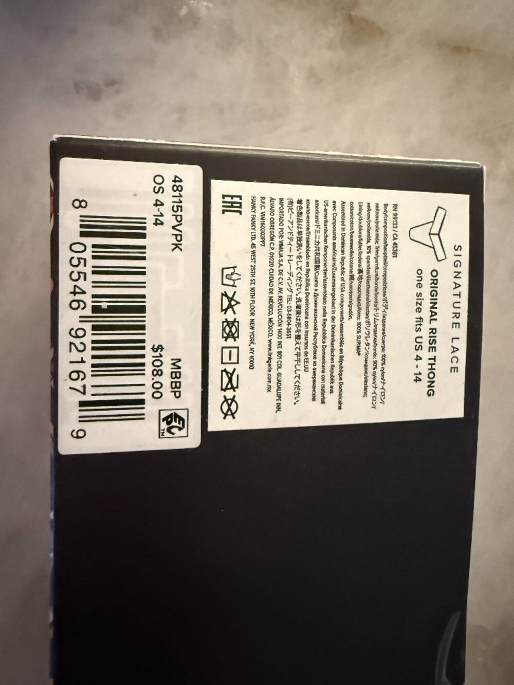 BRAND NEW 5 Hanky Panky Original Rise